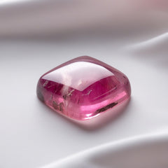Pink Tourmaline 1PC Small 7x7 MM Cushion Cabochon Pink Splendid semi Precious Gems