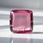 Pink Tourmaline 1PC Medium 9x9 MM Cushion Cabochon Pink Lustrous semi Precious Loose Gemstone