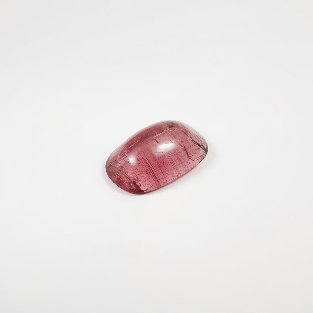 Pink Tourmaline 1PC Medium 8x10 MM Emerald Cabochon Pink Natural semi Precious Loose Gemstone