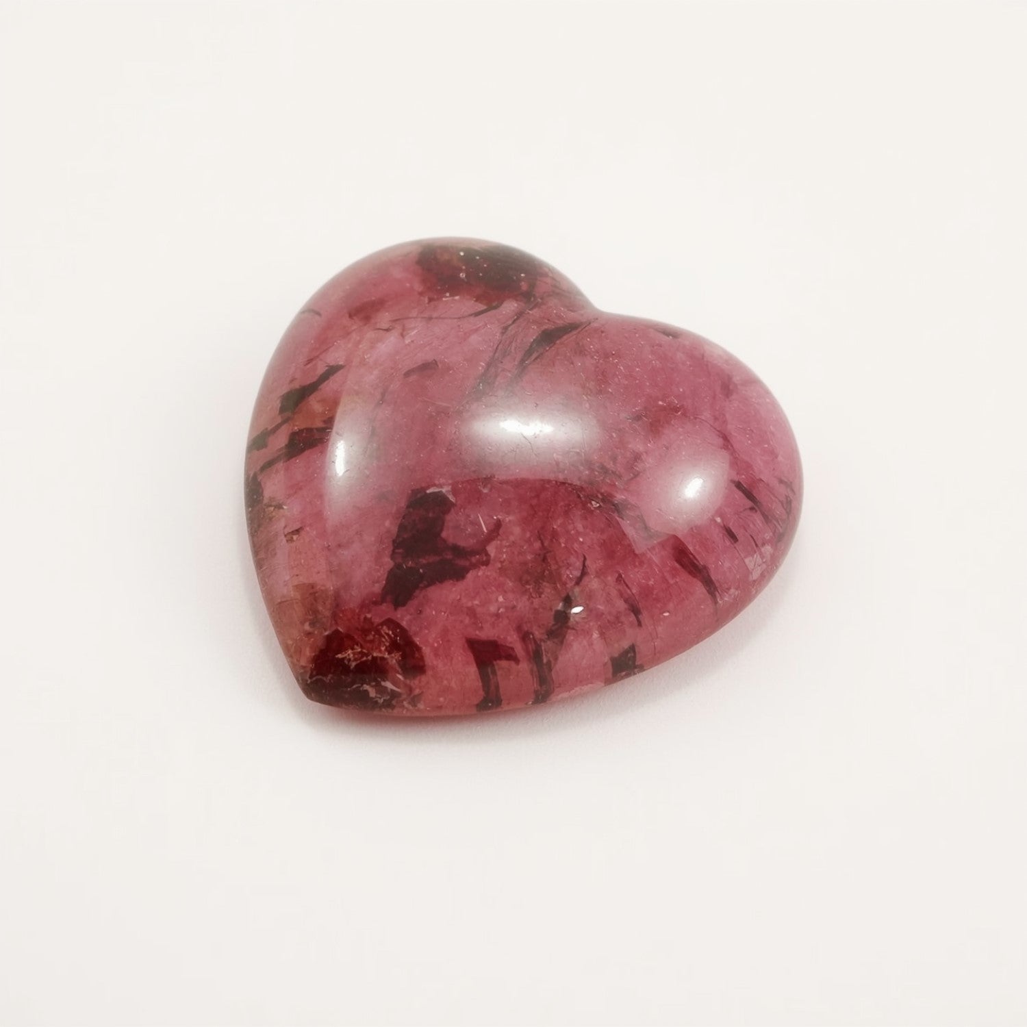 Pink Tourmaline 10PC Tiny 4x4 MM Heart Cabochon Pink Natural semi Precious Semi Precious Gemstone Image secondaire du produit