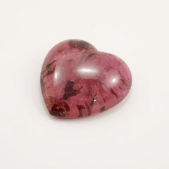 Pink Tourmaline 10PC Tiny 4x4 MM Heart Cabochon Pink Natural semi Precious Semi Precious Gemstone