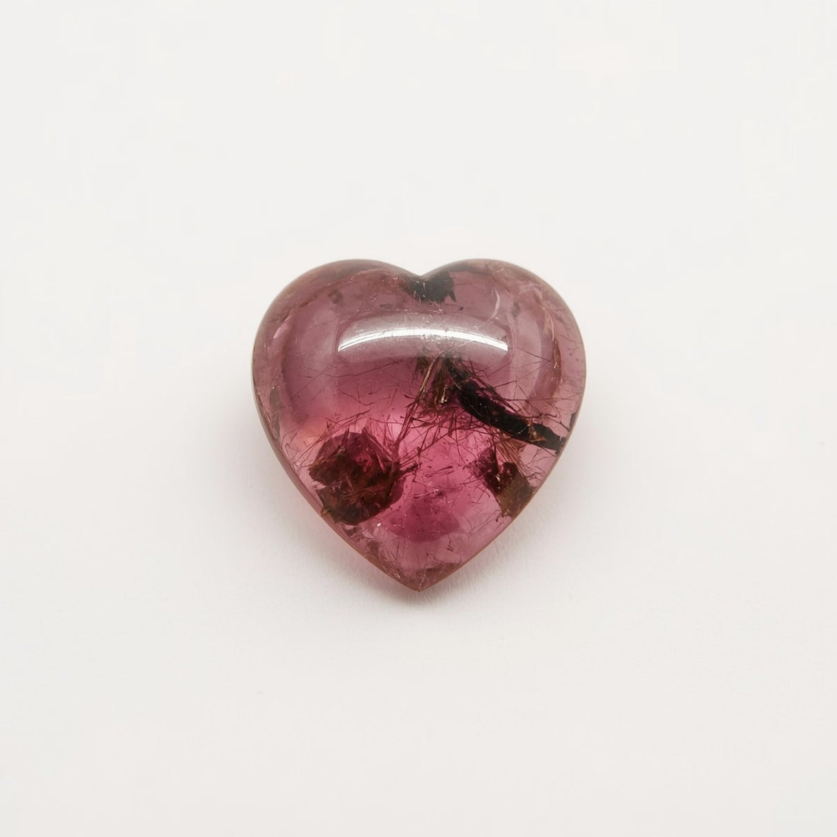 Pink Tourmaline 1PC Tiny 6x6 MM Heart Cabochon Pink Superior semi Precious Gems