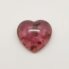 Pink Tourmaline 1PC Tiny 6x6 MM Heart Cabochon Pink Superior semi Precious Gems