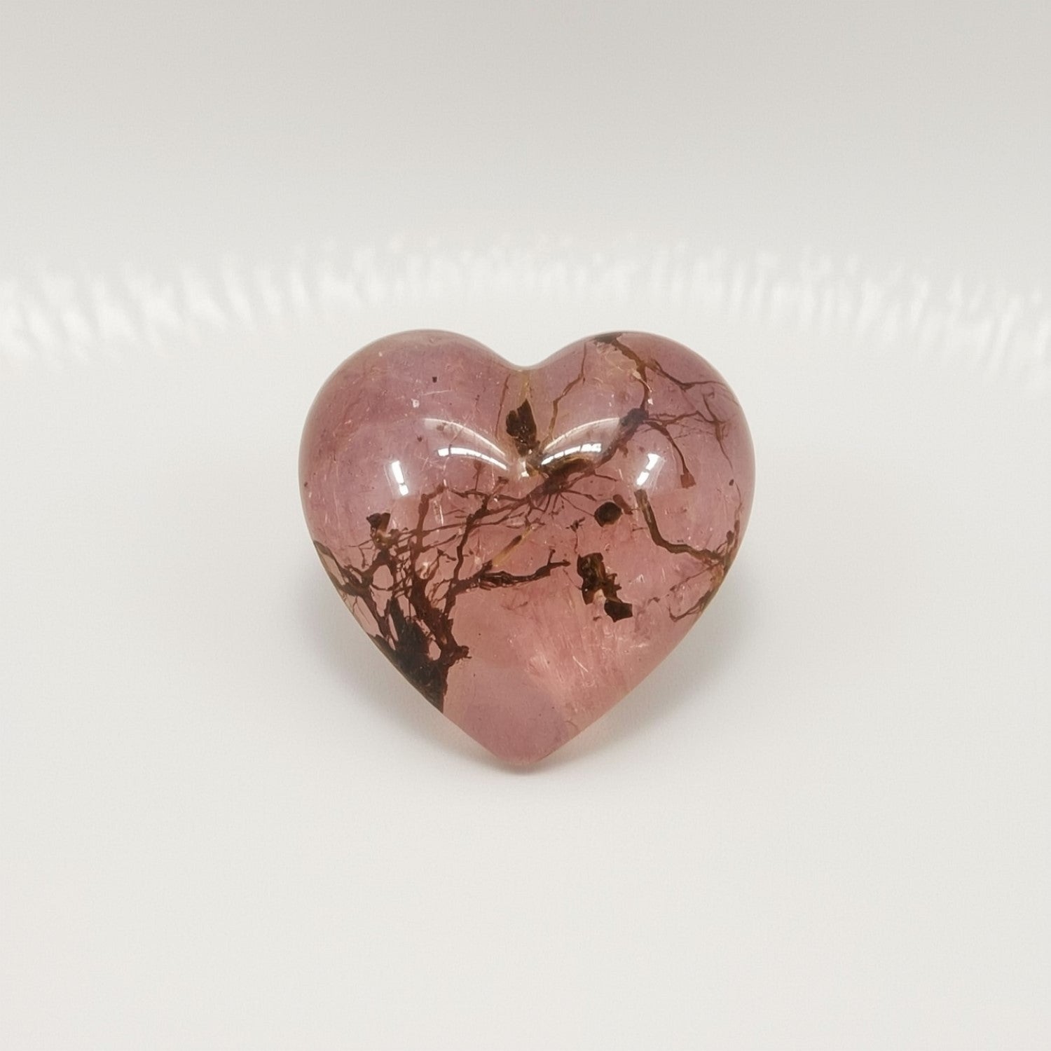 Pink Tourmaline 1PC Small 7x7 MM Heart Cabochon Pink Pure semi Precious Loose Gems Image secondaire du produit