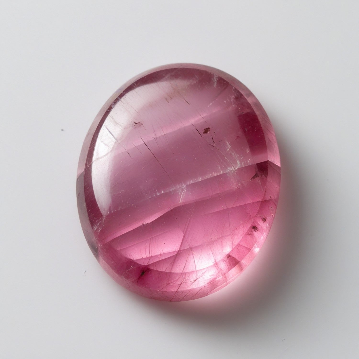 Pink Tourmaline 1PC Large 10x12 MM Oval Cabochon Pink Splendid semi Precious Loose Gemstone