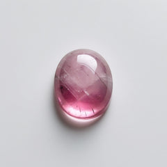 Pink Tourmaline 1PC Medium 7x10 MM Oval Cabochon Pink Fiery semi Precious Semi Precious Gemstone