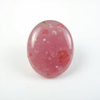 Pink Tourmaline 1PC Small 7x9 MM Oval Cabochon Pink Pure semi Precious Loose Gemstones