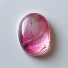 Pink Tourmaline 1PC Large 9x11 MM Oval Cabochon Pink Sparkling semi Precious Gems