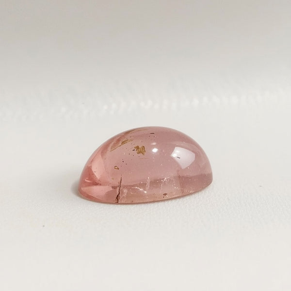Pink Tourmaline 1PC Small 6x8 MM Pear Cabochon Pink Sparkling semi Precious Gems