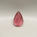Pink Tourmaline 1PC Medium 8x10 MM Pear Cabochon Pink Lustrous semi Precious Semi Precious Gemstone