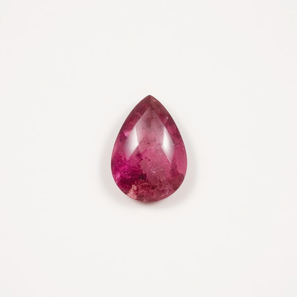 Pink Tourmaline 1PC Large 9x11 MM Pear Cabochon Pink Shine semi Precious Precious Gemstone