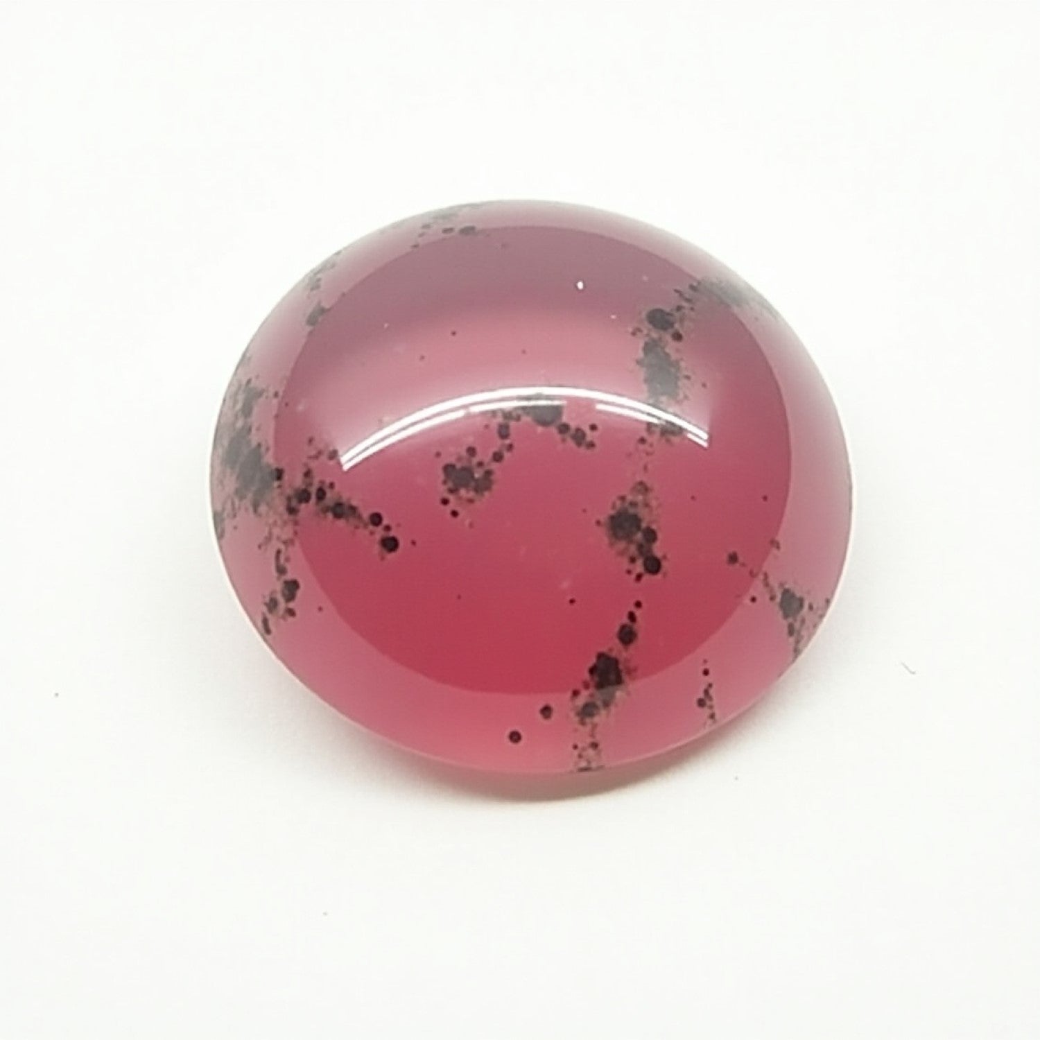 Pink Tourmaline 1PC Large 10x10 MM Round Cabochon Pink Brilliant semi Precious Loose Gemstones Main image
