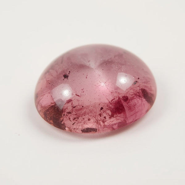 Pink Tourmaline 1PC Large 11x11 MM Round Cabochon Pink Sparkling semi Precious Semi Precious Gemstone
