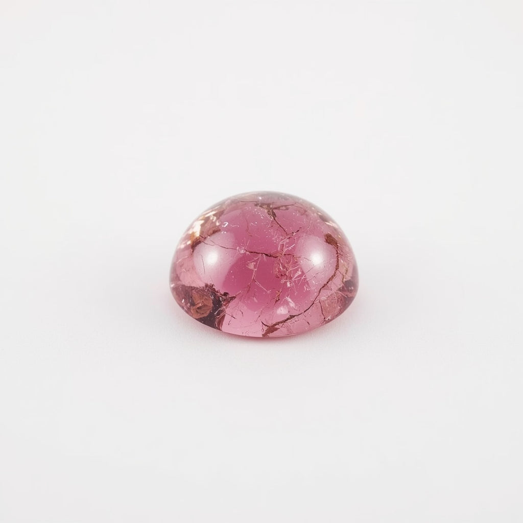 Pink Tourmaline 10PC Tiny 3x3 MM Round Cabochon Pink Fine semi Precious Loose Gemstone