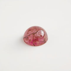 Pink Tourmaline 10PC Tiny 5x5 MM Round Cabochon Pink Natural semi Precious Semi Precious Gemstone
