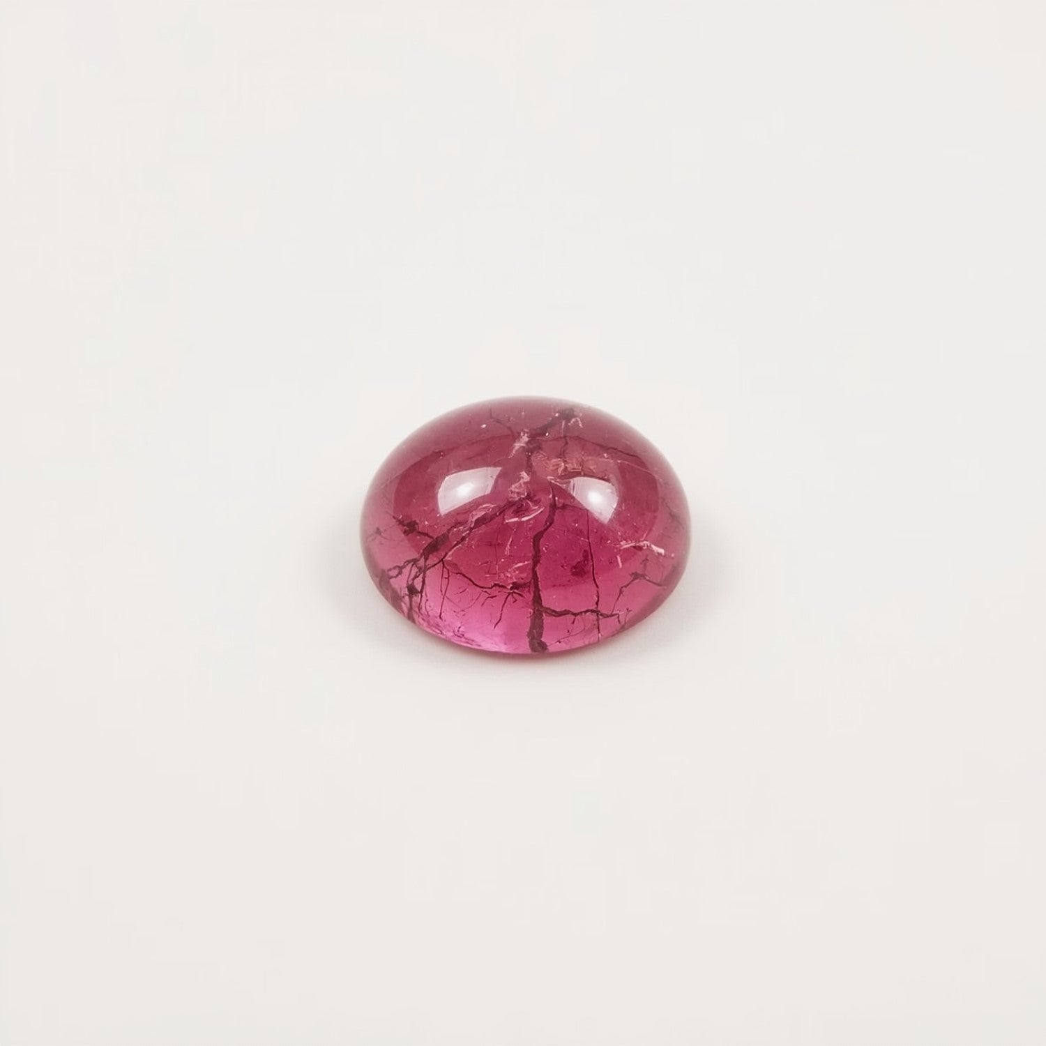 Pink Tourmaline 1PC Small 7x7 MM Round Cabochon Pink Superior semi Precious Gems Main image