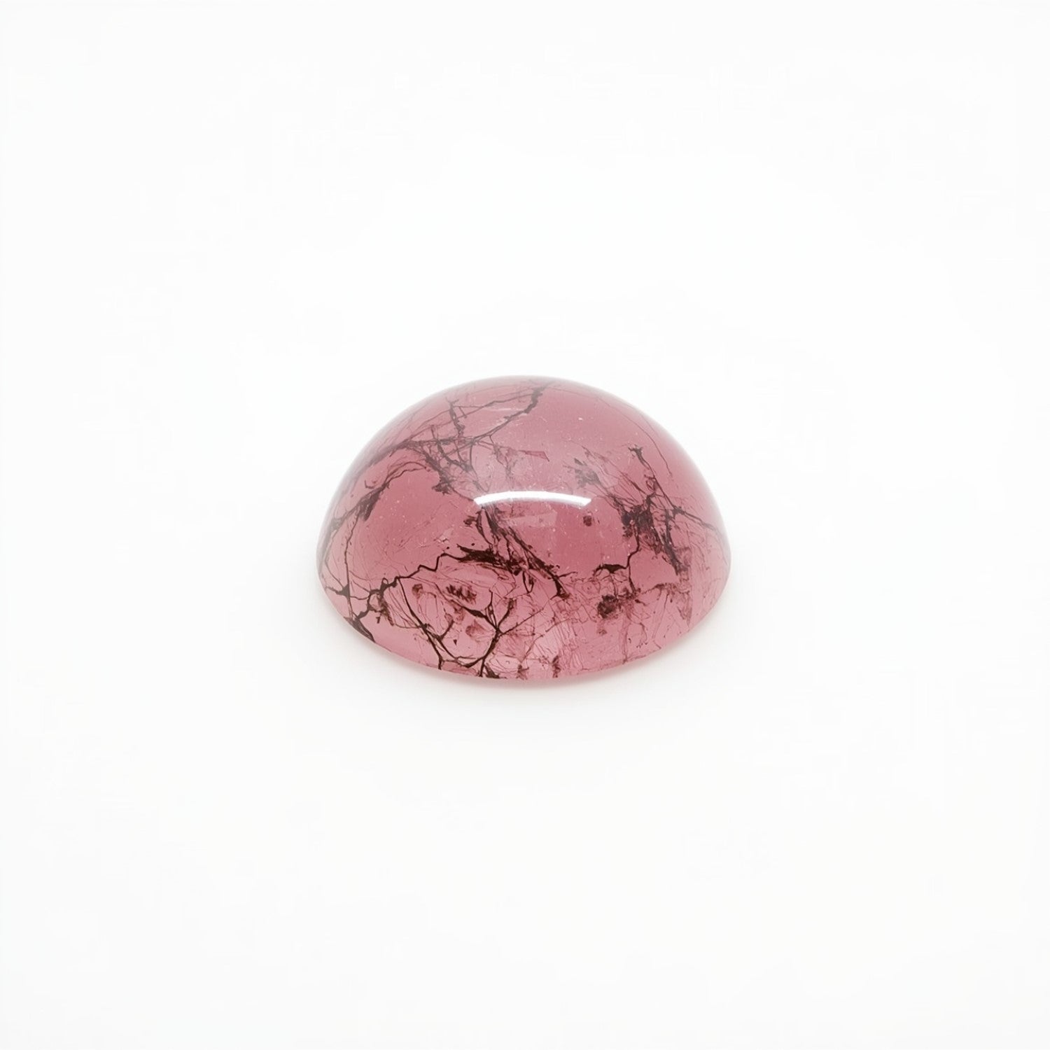Pink Tourmaline 1PC Small 8x8 MM Round Cabochon Pink Pure semi Precious Loose Gems