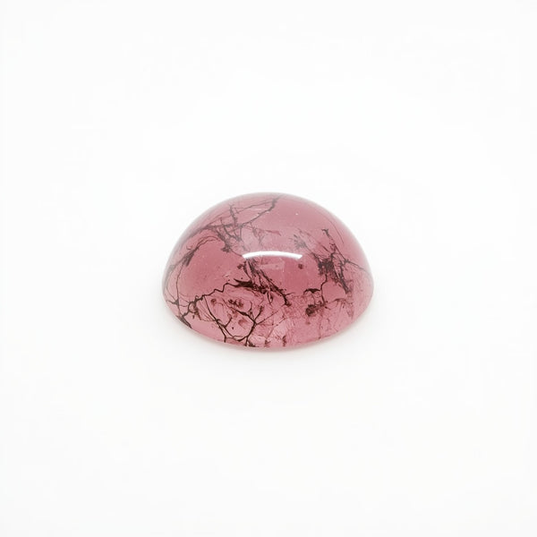 Pink Tourmaline 1PC Small 8x8 MM Round Cabochon Pink Pure semi Precious Loose Gems