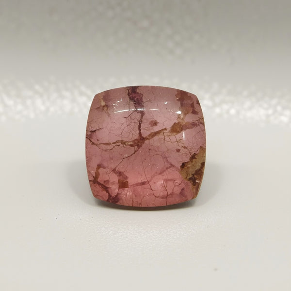 Pink Tourmaline 1PC Large 11x11 MM Square Cabochon Pink Pure semi Precious Loose Gemstones