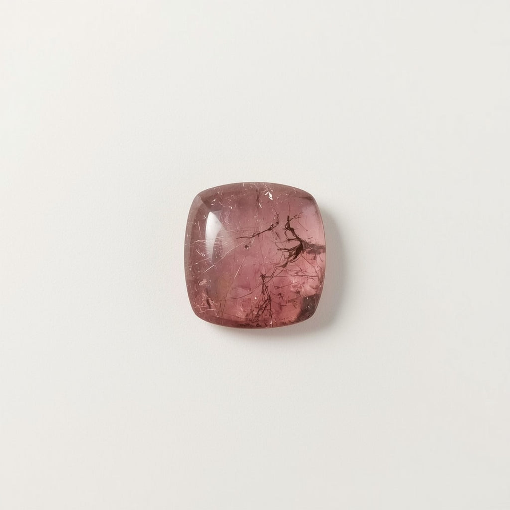 Pink Tourmaline 10PC Tiny 5x5 MM Square Cabochon Pink Shine semi Precious Loose Gemstones