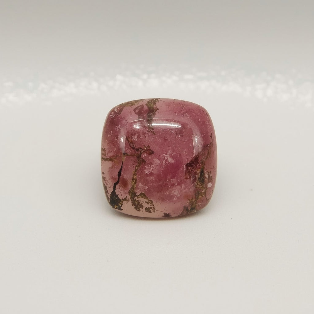 Pink Tourmaline 10PC Tiny 5x5 MM Square Cabochon Pink Shine semi Precious Loose Gemstones