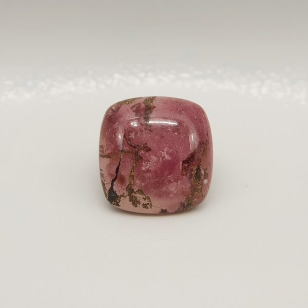 Pink Tourmaline 10PC Tiny 5x5 MM Square Cabochon Pink Shine semi Precious Loose Gemstones