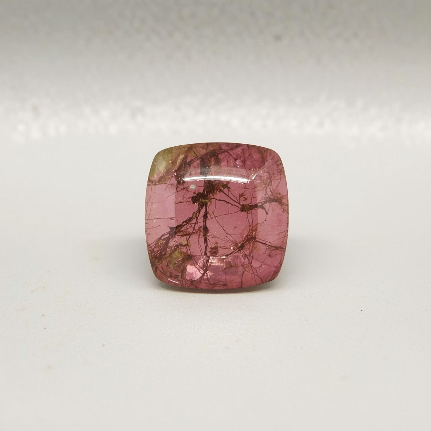 Pink Tourmaline 1PC Tiny 6x6 MM Square Cabochon Pink Fine semi Precious Semi Precious Gemstone