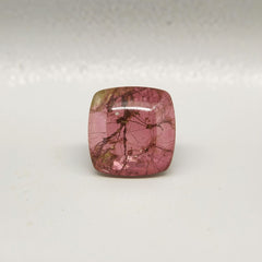 Pink Tourmaline 1PC Tiny 6x6 MM Square Cabochon Pink Fine semi Precious Semi Precious Gemstone