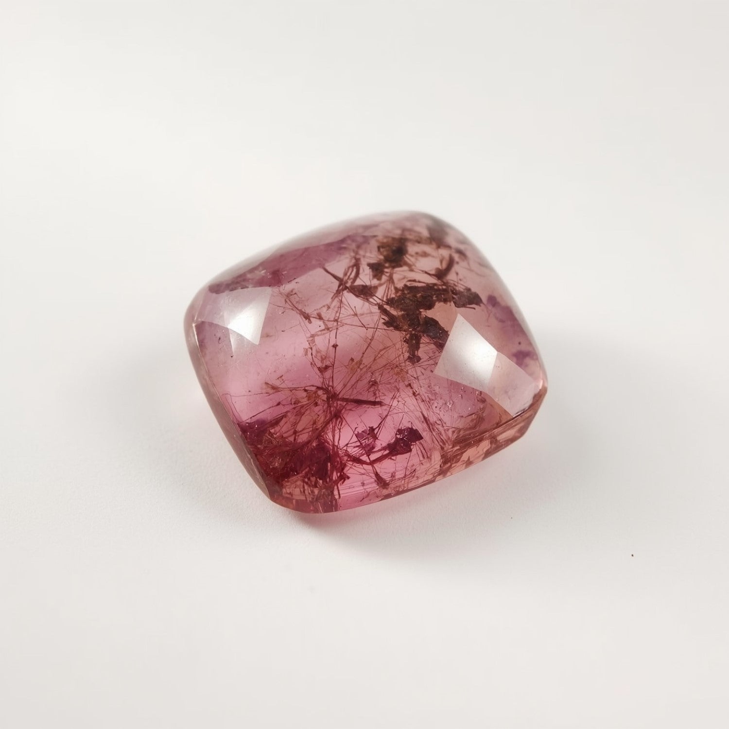 Pink Tourmaline 1PC Small 7x7 MM Square Cabochon Pink High-Quality semi Precious Precious Gemstone