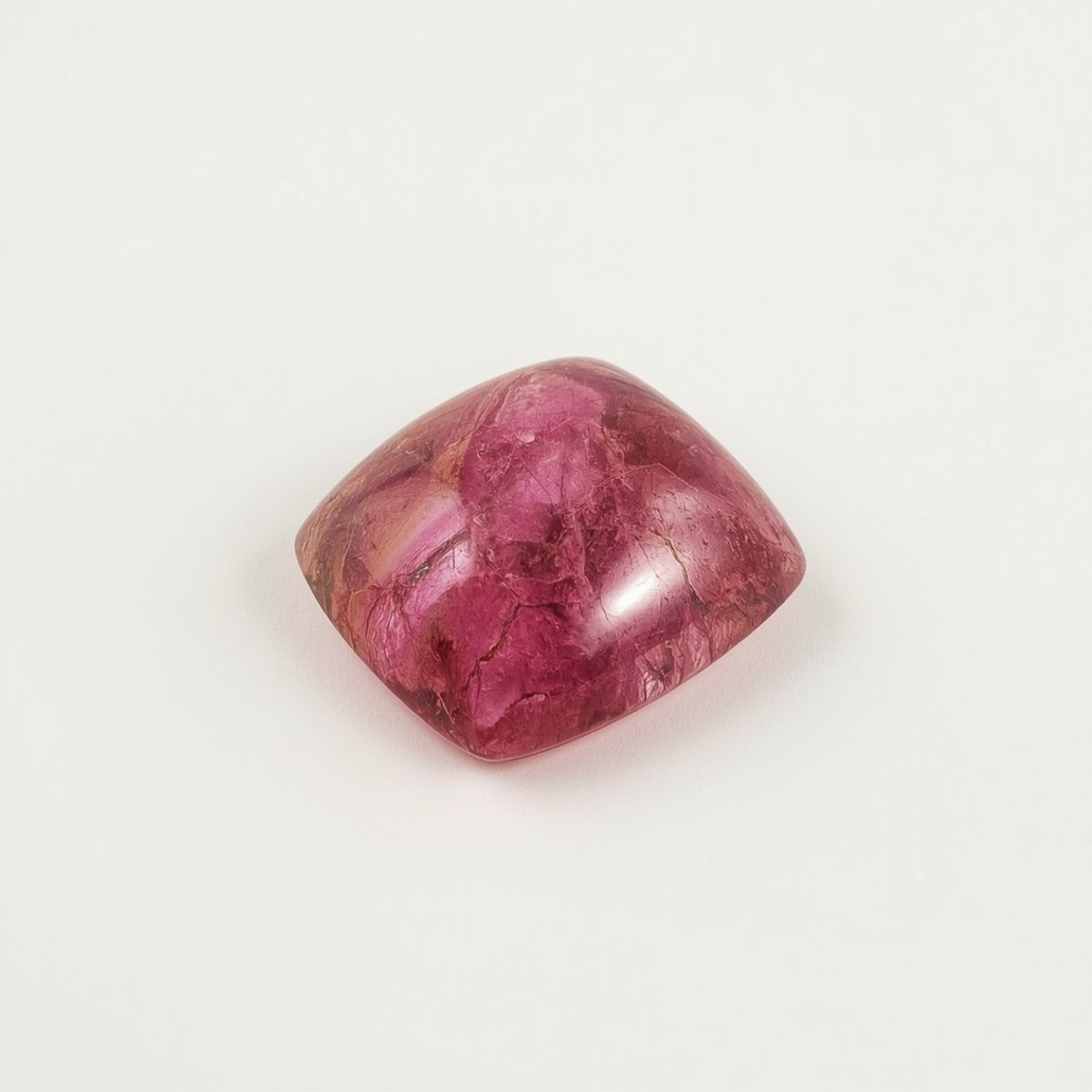 Pink Tourmaline 1PC Small 8x8 MM Square Cabochon Pink Natural semi Precious Gems