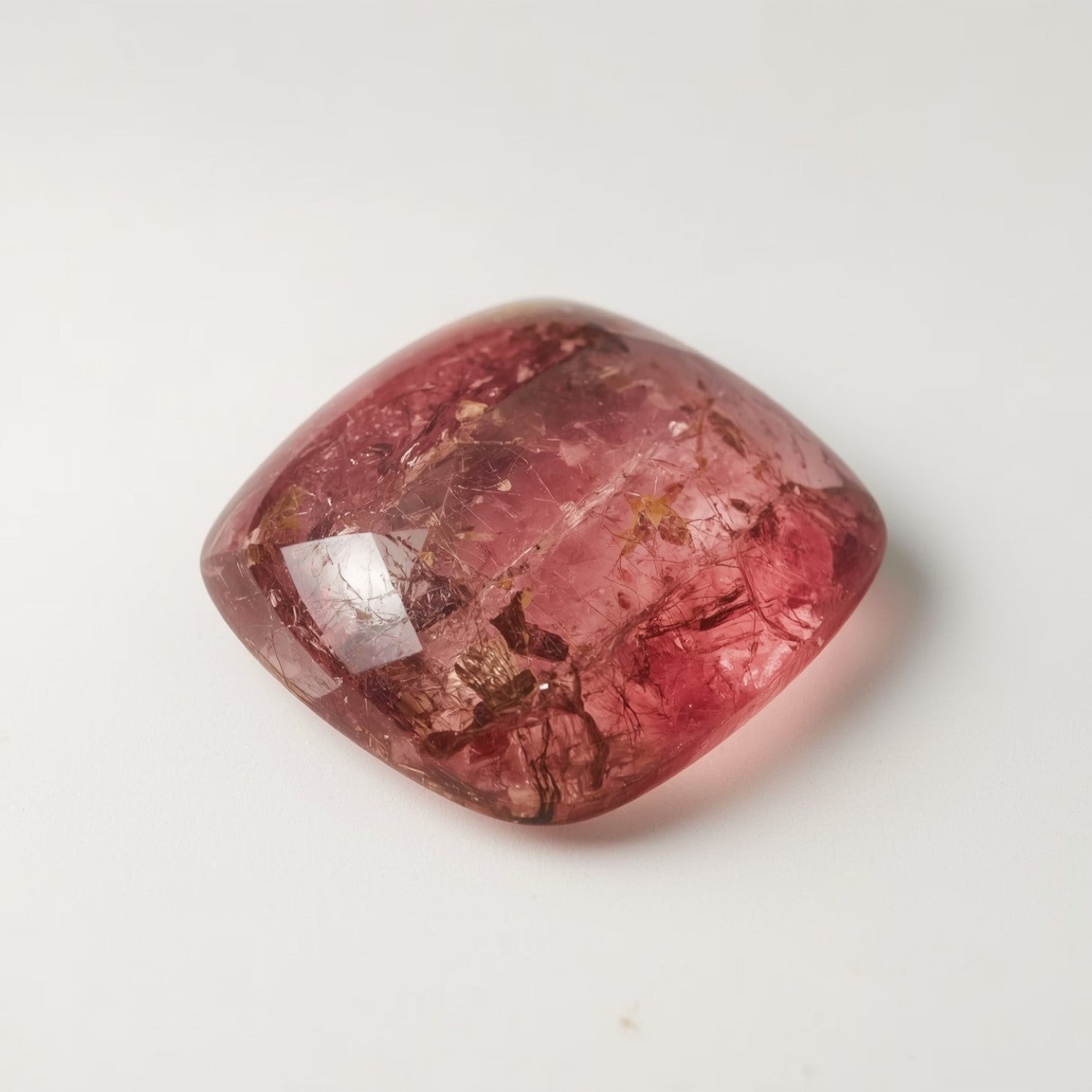 Pink Tourmaline 1PC Medium 9x9 MM Square Cabochon Pink Genuine semi Precious Loose Gems Image secondaire du produit
