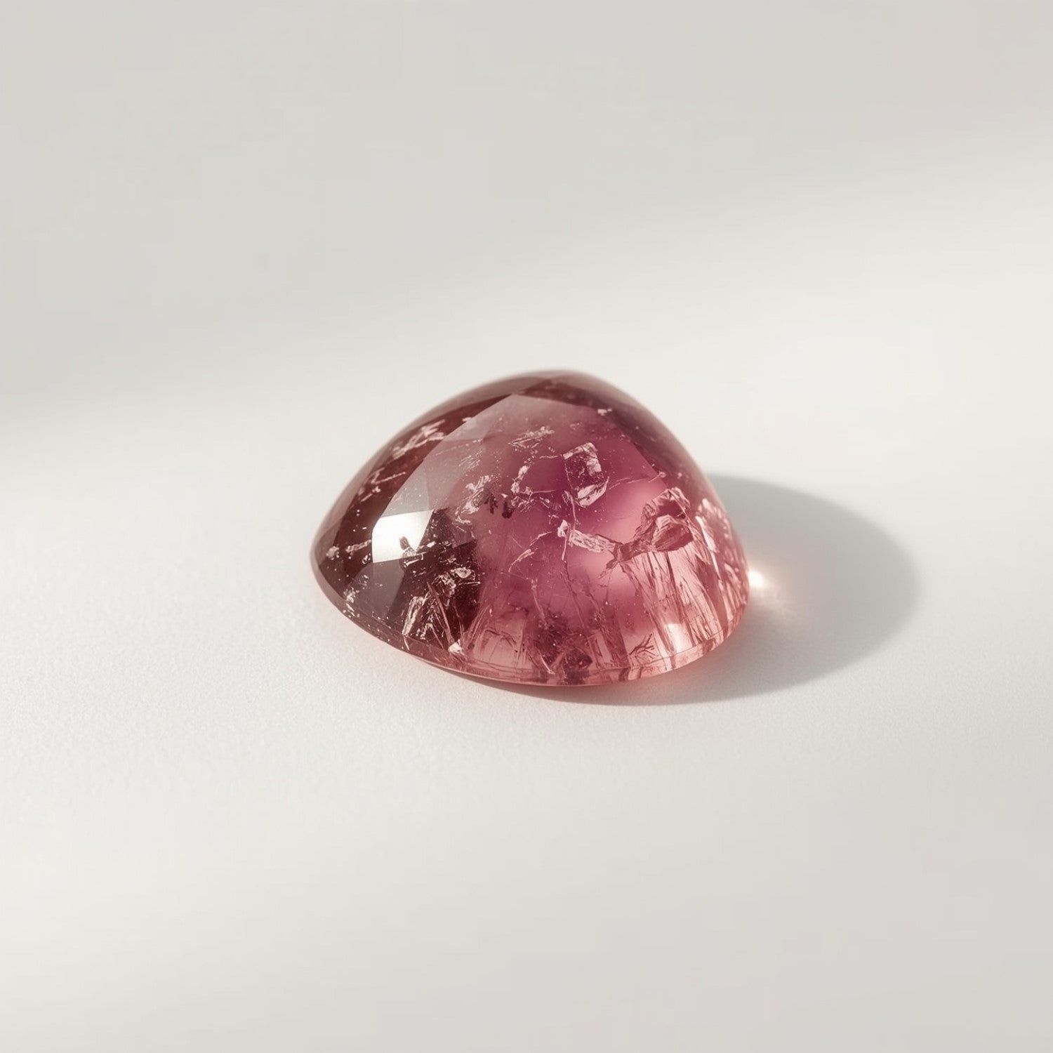 Pink Tourmaline 10PC Tiny 4x4 MM Triangle Cabochon Pink Brilliant semi Precious Precious Gemstone