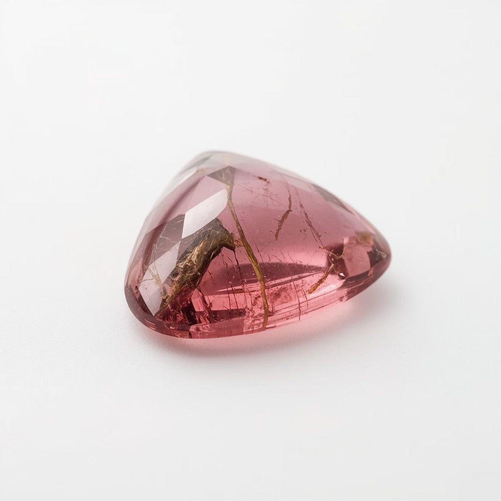 Pink Tourmaline 1PC Small 7x7 MM Triangle Cabochon Pink Splendid semi Precious Loose Gemstone