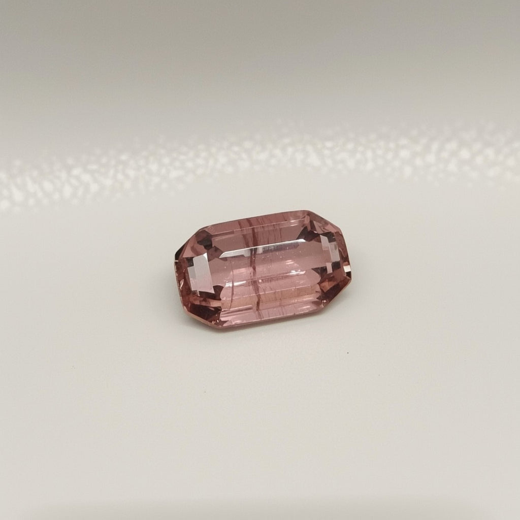 Pink Tourmaline 10PC Tiny 2.5x5 MM Baguette Faceted Pink Genuine Semi Precious Loose Gemstones