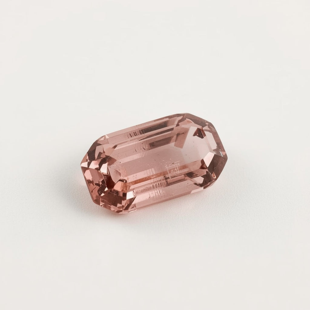 Pink Tourmaline 1PC Tiny 3x6 MM Baguette Faceted Pink Superior Semi Precious Gems