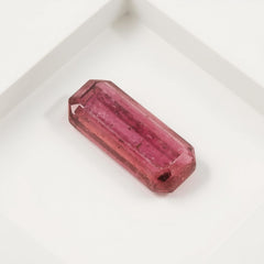 Pink Tourmaline 1PC Small 6x12 MM Baguette Faceted Pink Brilliant Semi Precious Loose Gemstones