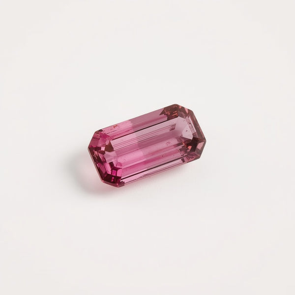 Pink Tourmaline 1PC Large 8x16 MM Baguette Faceted Pink Polished Semi Precious Loose Gems