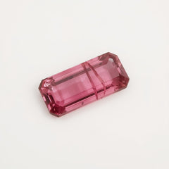 Pink Tourmaline 1PC Large 8x16 MM Baguette Faceted Pink Polished Semi Precious Loose Gems