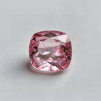 Pink Tourmaline 1PC Tiny 5x5 MM Cushion Faceted Pink Sparkling Semi Precious Loose Gemstone