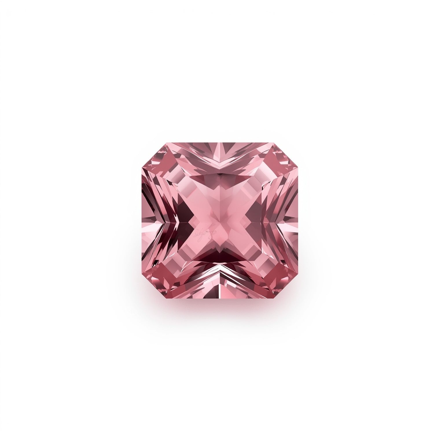 Pink Tourmaline 1PC Tiny 6x6 MM Cushion Faceted Pink Polished Semi Precious Loose Gemstones