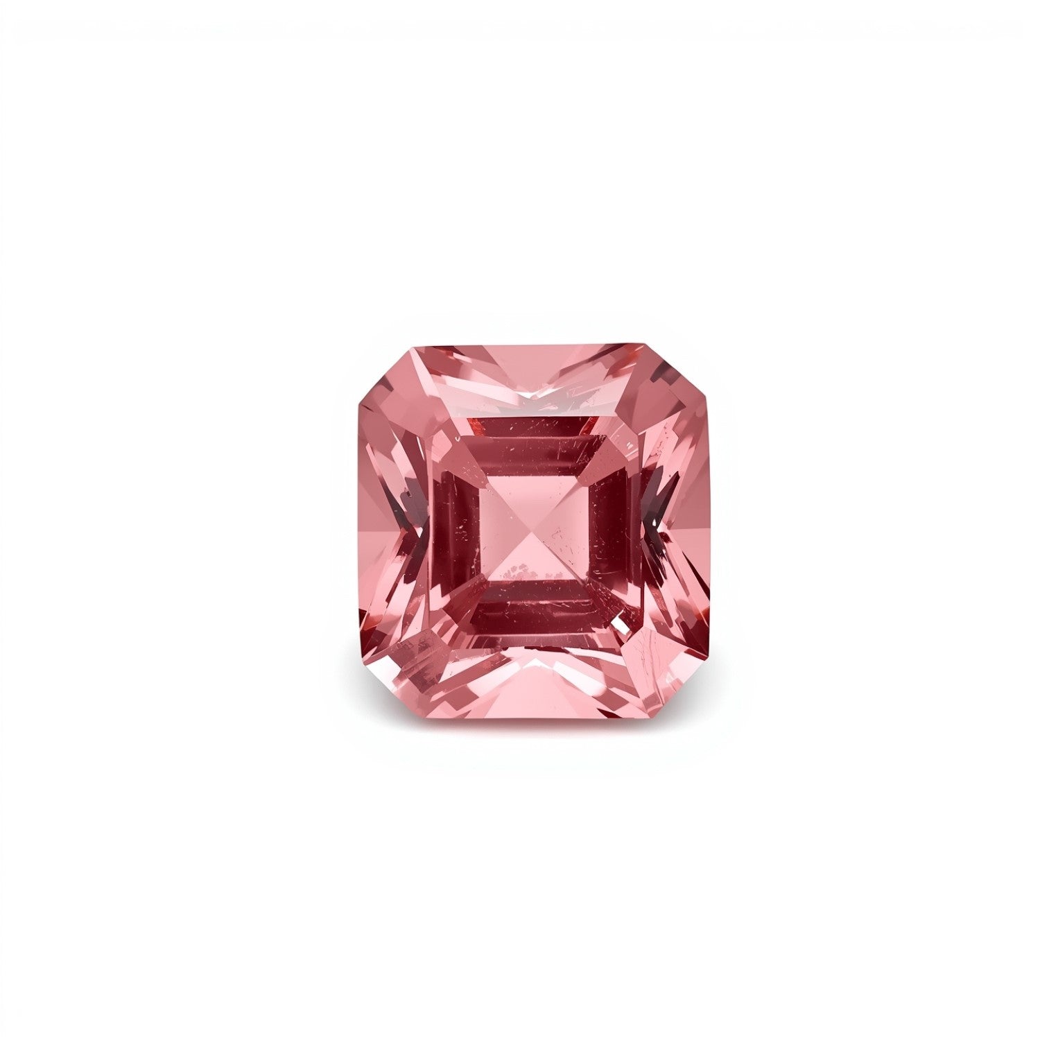Pink Tourmaline 1PC Medium 9x9 MM Cushion Faceted Pink Lustrous Semi Precious Loose Gemstone Main image