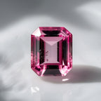 Pink Tourmaline 1PC Chunky 15x20 MM Emerald Faceted Pink Natural Semi Precious Gems