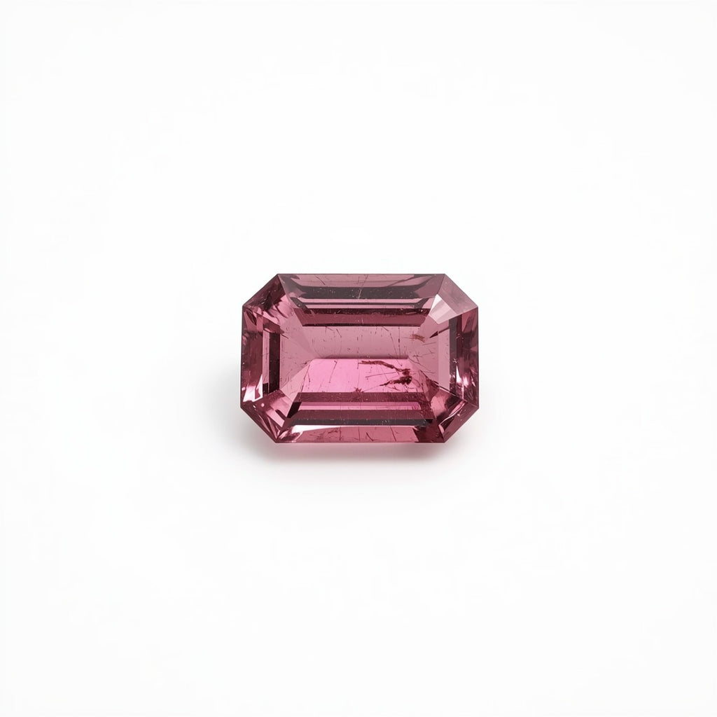 Pink Tourmaline 1PC Tiny 3x5 MM Emerald Faceted Pink Splendid Semi Precious Loose Gemstone