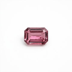 Pink Tourmaline 1PC Tiny 4x6 MM Emerald Faceted Pink Luster Semi Precious Loose Gemstones