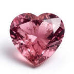 Pink Tourmaline 10PC Tiny 4x4 MM Heart Faceted Pink Brilliant Semi Precious Loose Gems