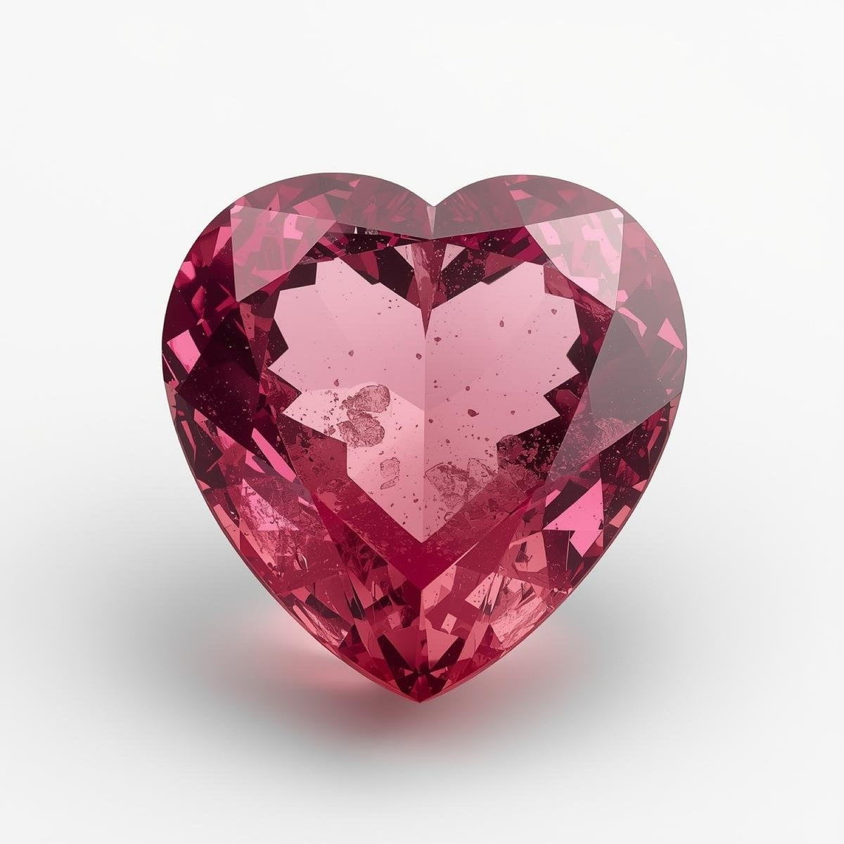 Pink Tourmaline 1PC Tiny 5x5 MM Heart Faceted Pink Sparkling Semi Precious Loose Gemstone