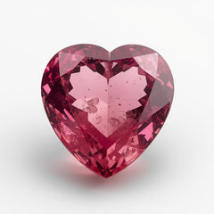 Pink Tourmaline 1PC Tiny 5x5 MM Heart Faceted Pink Sparkling Semi Precious Loose Gemstone