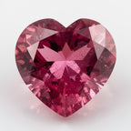Pink Tourmaline 1PC Tiny 6x6 MM Heart Faceted Pink Polished Semi Precious Loose Gemstones