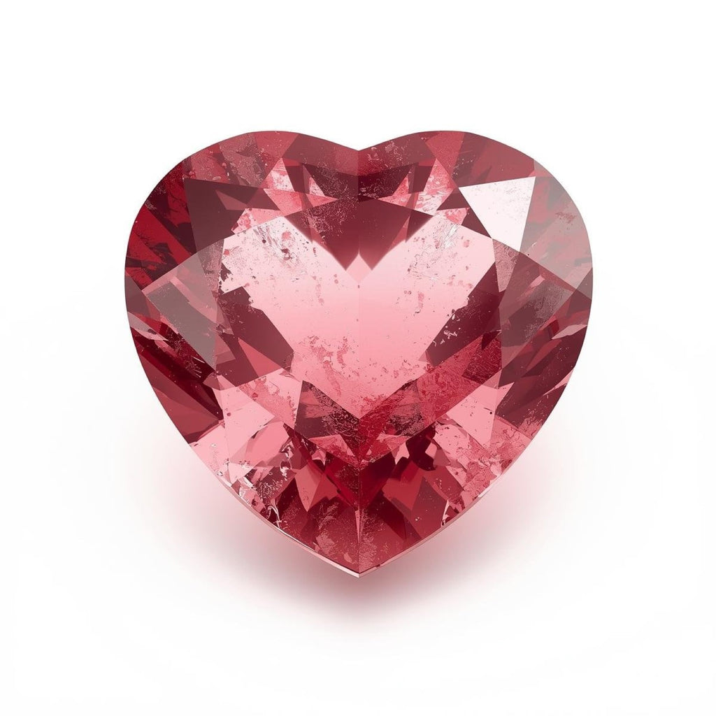 Pink Tourmaline 1PC Small 8x8 MM Heart Faceted Pink Luster Semi Precious Loose Gems