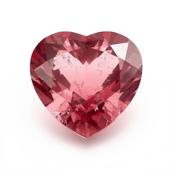 Pink Tourmaline 1PC Small 8x8 MM Heart Faceted Pink Luster Semi Precious Loose Gems